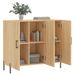 Buffet chêne sonoma 90x34x80 cm bois d'ingénierie - Photo n°4