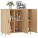 Buffet chêne sonoma 90x34x80 cm bois d'ingénierie - Photo n°4