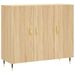 Buffet chêne sonoma 90x34x80 cm bois d'ingénierie - Photo n°1