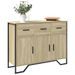 Buffet chêne sonoma 97x32,5x74,5 cm bois d'ingénierie - Photo n°1
