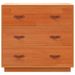 Buffet marron 80x40x75 cm bois massif de pin - Photo n°7