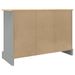 Buffet Corona gris 112x43x78 cm bois massif pin mexicain - Photo n°6