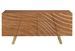 Buffet design 180 cm en noyer clair et acier doré – 4 portes avec fermeture Soft Close - Photo n°1