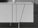 Buffet design 4 portes laqué et pieds acier blanc Basile - Photo n°5