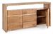 Buffet en bois d'acacia naturel 3 tiroirs 2 portes Adria 160 cm - Photo n°3