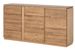 Buffet en bois de chêne rustique 2 portes 4 tiroirs Manky 163 cm - Photo n°1