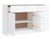 Buffet en bois massif 3 portes 6 tiroirs Malona 112 cm – Sobre et pratique - Photo n°10