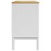 Buffet FLORO blanc 114x43x74 cm bois massif de pin - Photo n°6