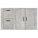 Buffet Gris béton 100x33x59,5 cm Bois d'ingénierie - Photo n°6