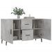 Buffet gris béton 100x36x60 cm bois d'ingénierie - Photo n°4