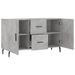 Buffet gris béton 100x36x60 cm bois d'ingénierie - Photo n°5