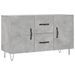 Buffet gris béton 100x36x60 cm bois d'ingénierie - Photo n°1