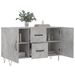 Buffet gris béton 100x36x60 cm bois d'ingénierie - Photo n°4