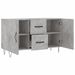 Buffet gris béton 100x36x60 cm bois d'ingénierie - Photo n°5