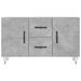 Buffet gris béton 100x36x60 cm bois d'ingénierie - Photo n°6