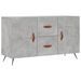 Buffet gris béton 100x36x60 cm bois d'ingénierie - Photo n°1