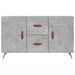 Buffet gris béton 100x36x60 cm bois d'ingénierie - Photo n°6