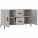 Buffet gris béton 100x36x60 cm bois d'ingénierie - Photo n°5