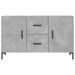 Buffet gris béton 100x36x60 cm bois d'ingénierie - Photo n°6