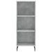 Buffet gris béton 34,5x32,5x90 cm bois d'ingénierie - Photo n°4