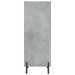 Buffet gris béton 34,5x32,5x90 cm bois d'ingénierie - Photo n°5