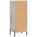 Buffet gris béton 34,5x32,5x90 cm bois d'ingénierie - Photo n°6