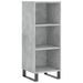 Buffet gris béton 34,5x32,5x90 cm bois d'ingénierie - Photo n°1