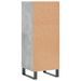 Buffet gris béton 34,5x32,5x90 cm bois d'ingénierie - Photo n°6