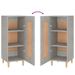 Buffet Gris béton 34,5x34x90 cm Bois d'ingénierie - Photo n°8