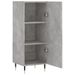 Buffet Gris béton 34,5x34x90 cm Bois d'ingénierie - Photo n°5