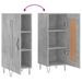 Buffet Gris béton 34,5x34x90 cm Bois d'ingénierie - Photo n°9