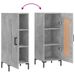 Buffet Gris béton 34,5x34x90 cm Bois d'ingénierie - Photo n°9