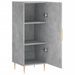 Buffet Gris béton 34,5x34x90 cm Bois d'ingénierie - Photo n°5