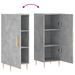 Buffet Gris béton 34,5x34x90 cm Bois d'ingénierie - Photo n°9