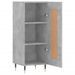 Buffet Gris béton 34,5x34x90 cm Bois d'ingénierie - Photo n°6