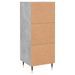 Buffet Gris béton 34,5x34x90 cm Bois d'ingénierie - Photo n°8