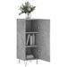 Buffet Gris béton 34,5x34x90 cm Bois d'ingénierie - Photo n°4