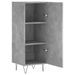 Buffet Gris béton 34,5x34x90 cm Bois d'ingénierie - Photo n°6