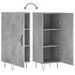 Buffet Gris béton 34,5x34x90 cm Bois d'ingénierie - Photo n°9