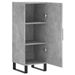 Buffet Gris béton 34,5x34x90 cm Bois d'ingénierie - Photo n°5