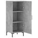 Buffet Gris béton 34,5x34x90 cm Bois d'ingénierie - Photo n°5