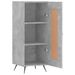 Buffet Gris béton 34,5x34x90 cm Bois d'ingénierie - Photo n°6