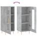 Buffet Gris béton 34,5x34x90 cm Bois d'ingénierie - Photo n°9