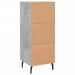 Buffet Gris béton 34,5x34x90 cm Bois d'ingénierie - Photo n°8