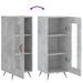 Buffet Gris béton 34,5x34x90 cm Bois d'ingénierie - Photo n°9