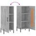 Buffet Gris béton 34,5x34x90 cm Bois d'ingénierie - Photo n°9