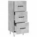 Buffet Gris béton 34,5x34x90 cm Bois d'ingénierie - Photo n°5