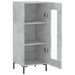 Buffet Gris béton 34,5x34x90 cm Bois d'ingénierie - Photo n°6