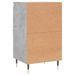 Buffet gris béton 40x35x70 cm bois d'ingénierie - Photo n°8