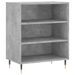 Buffet gris béton 57x35x70 cm bois d'ingénierie - Photo n°1